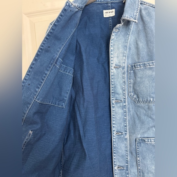 TODD SNYDER Selvedge Denim Chore Coat Darker
Wash Size S NWOT - Picture 10 of 13